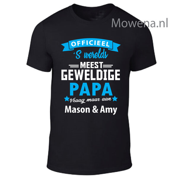 Unisex &#039;s werelds meest geweldige papa 2 kleuren opdruk LFDT 022 vk