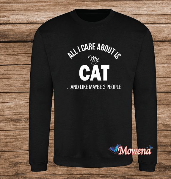 Sweater All I care about is my Cat Poes0003