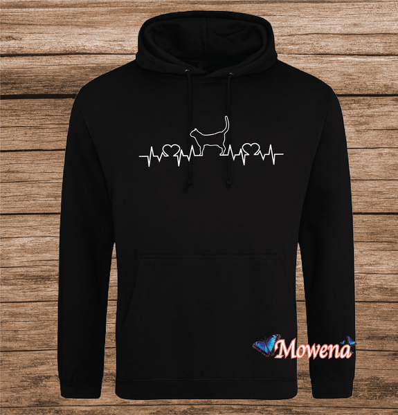 Hoodie hartslag kat Poes0006