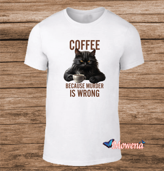 Unisex Coffee because murder is wrong Poes0009