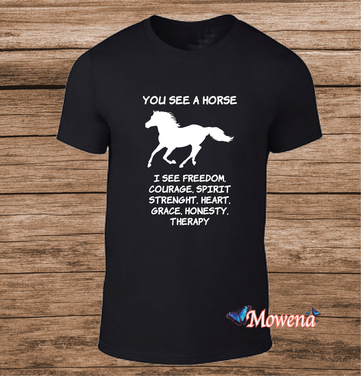 Unisex Paarden you see a horse PT0014