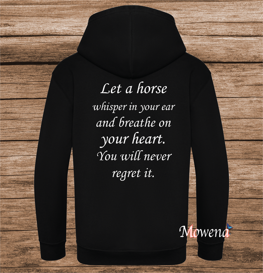 Hoodie Let a horse whisper P0008