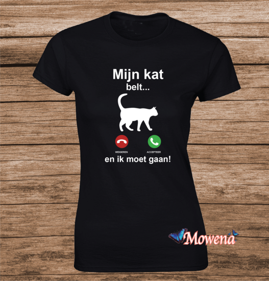 Dames Mijn kat belt... en ik moet gaan Poes0011