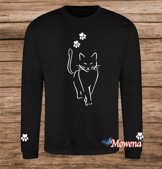 Sweater Walking cat Poes0015