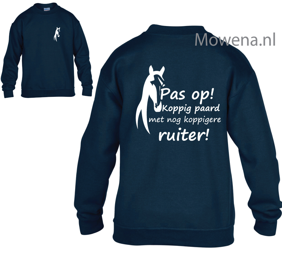 Hubert Hudson Knooppunt Franje Paarden hoodie, t-shirt, polo of sweater pas op koppig paard met een nog  koppigere ruiter - mowena