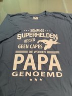 BF maat L unisex superhelden papa