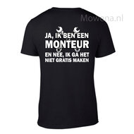 BF unisex t-shirt monteur maat 3xl