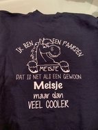 BF Paardenmeisje Sweater navy maat 164