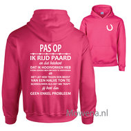 BF maat 98-104 fuchsia Ik rijd paard