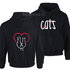 Hoodie div. kleuren Poes0002_